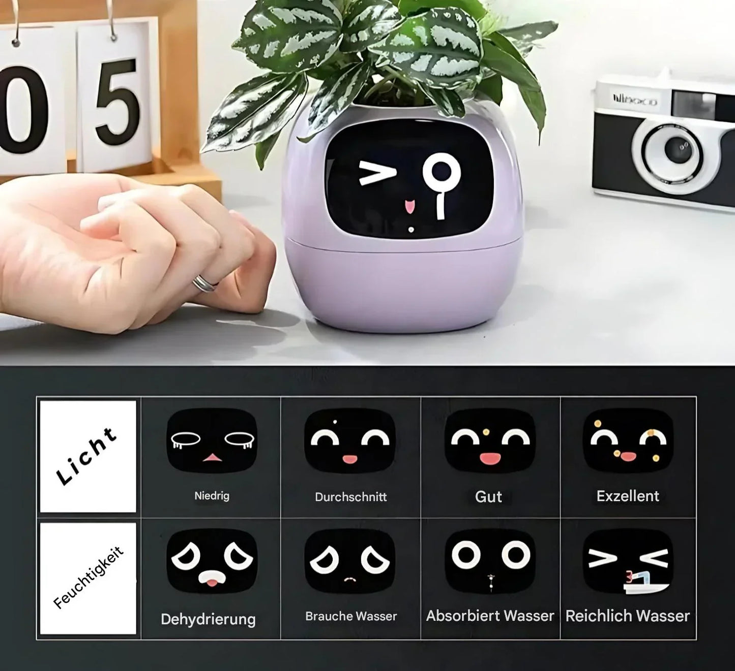 LumiPlant Smart | Automatische bloempot met bewateringssysteem & LED-licht