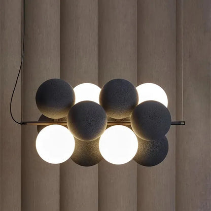Holly LED-pendellamp – moderne bolvormige lamp met sculpturaal ontwerp voor eetkamer en woonkamer