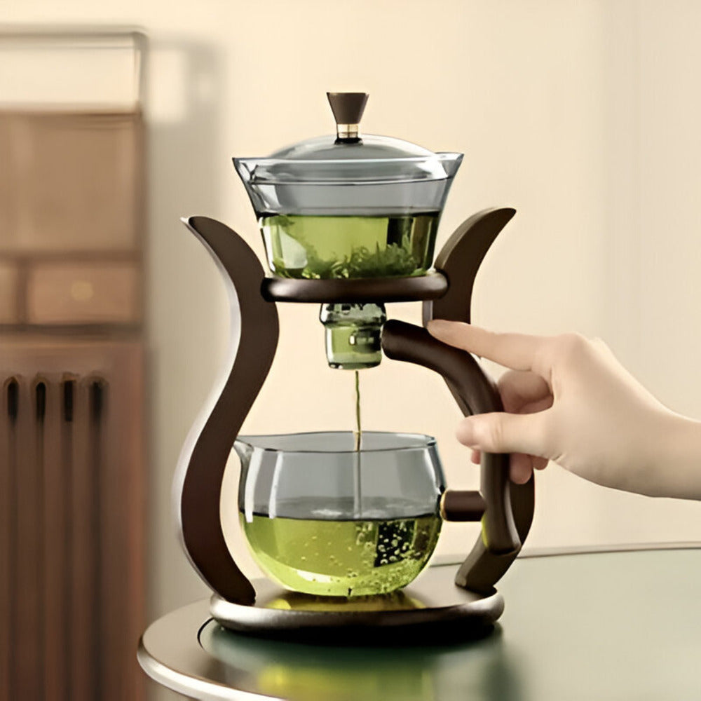 Serica Pour | Druipvrije theepot met magnetische schenktuit & zeef – ergonomisch & handgemaakt