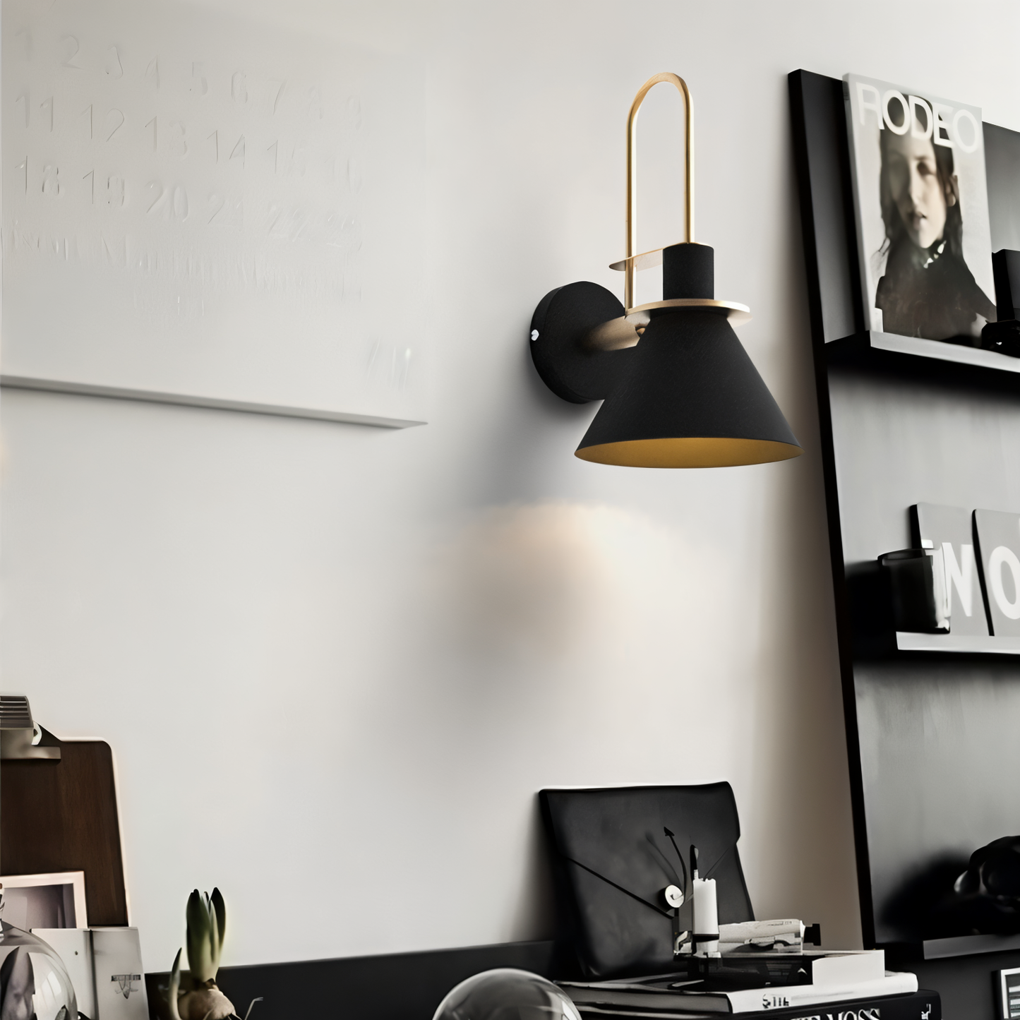 Zoralia | Postmoderne LED-wandlamp in trompetvormig design
