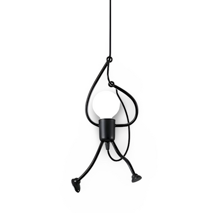 IronMan Glow – Vreemde E27 ijzeren hanglamp voor creatieve woondecoratie