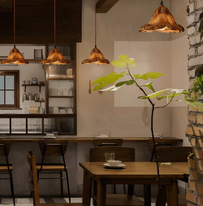 Cirenna | Artistieke hanglamp van kunsthars in vulkanisch design