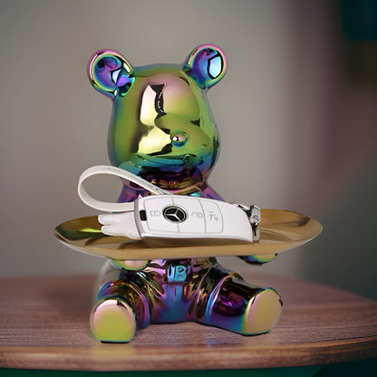 Happy Bear | Modern keramisch figurenplateau voor stijlvolle woonaccenten