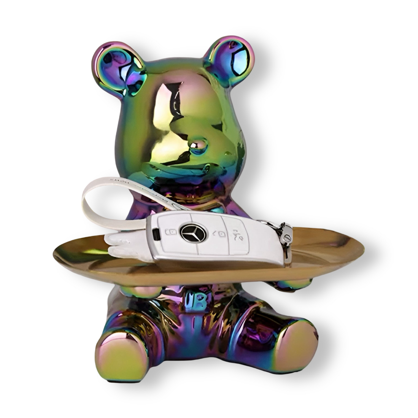 Happy Bear | Modern keramisch figurenplateau voor stijlvolle woonaccenten