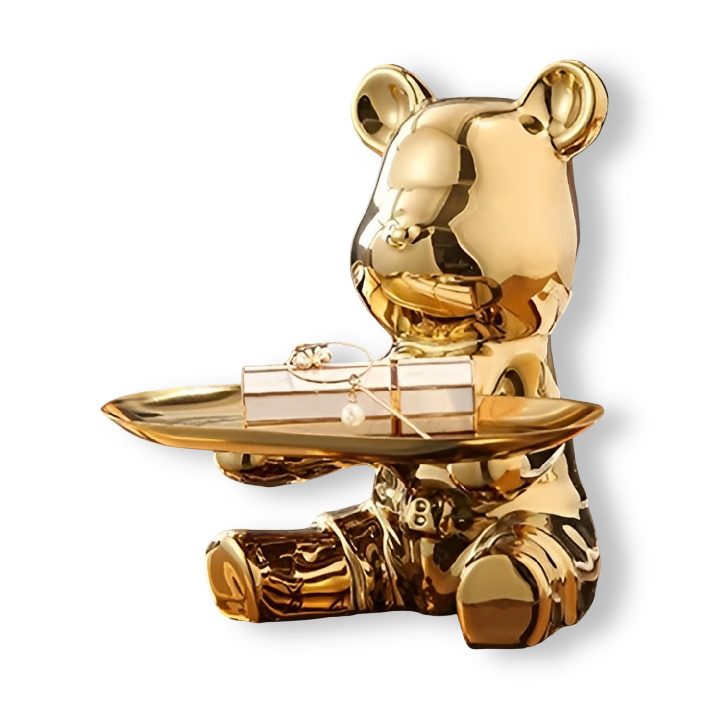 Happy Bear | Modern keramisch figurenplateau voor stijlvolle woonaccenten