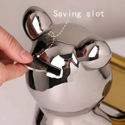 Happy Bear | Modern keramisch figurenplateau voor stijlvolle woonaccenten