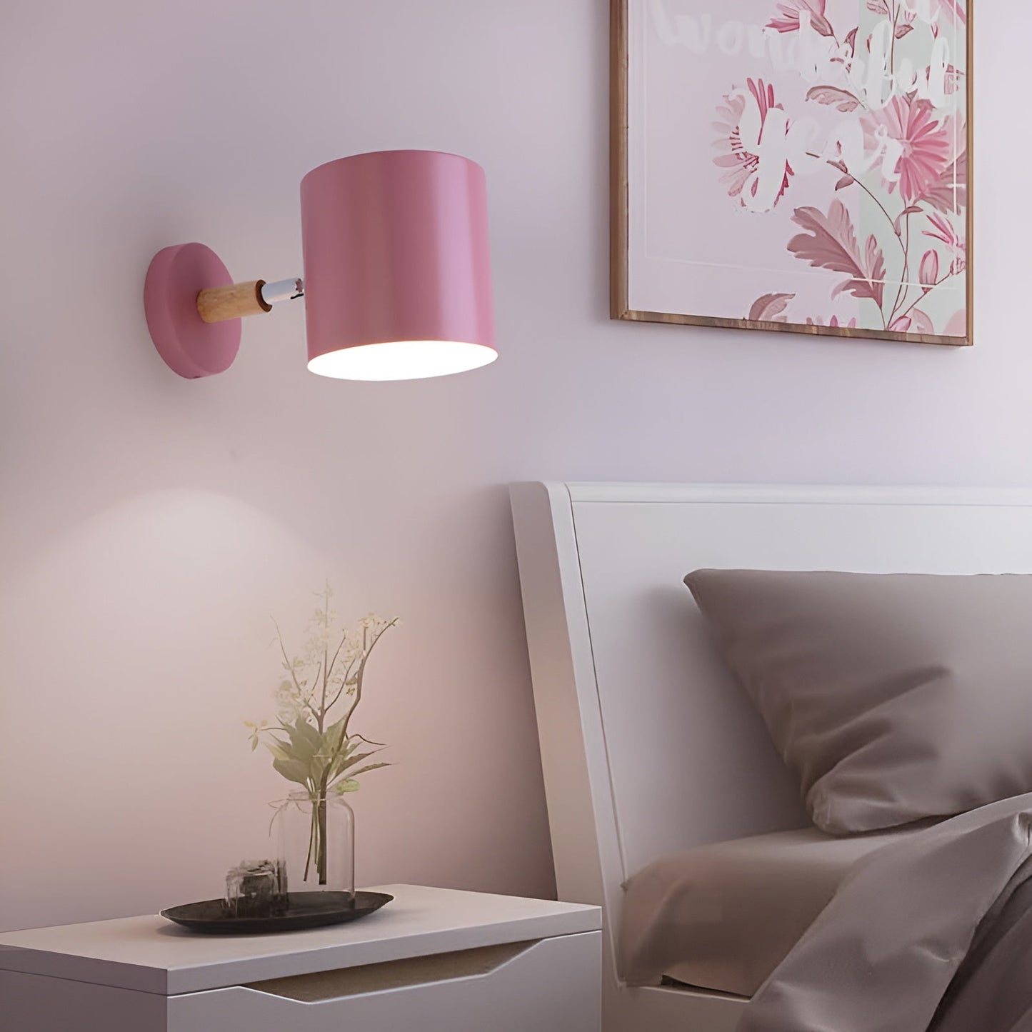MacaronRay wandlamp | verstelbare lampenkop | pastelkleuren Scandinavisch design