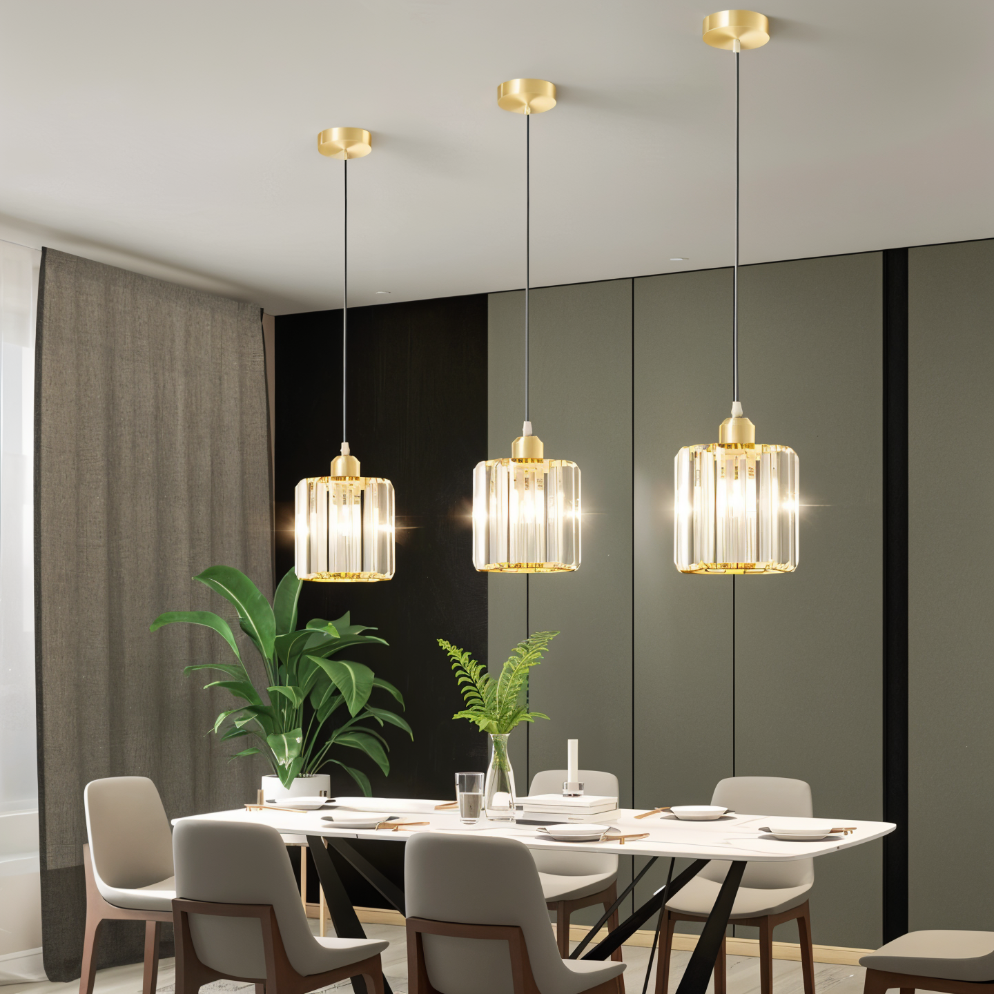 Aegis – Elegante LED hanglamp voor eetkamer, woonkamer & hal