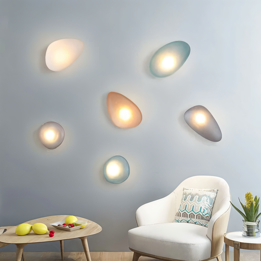 PebbleHue Wandlamp | LED glas-wandlamp | Scandinavisch design & warmwit licht