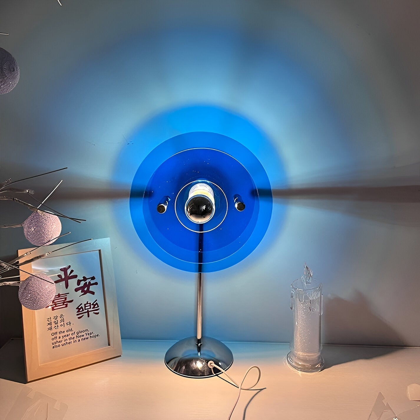 Sylinaea - Retro LED tafellamp met schijfdesign