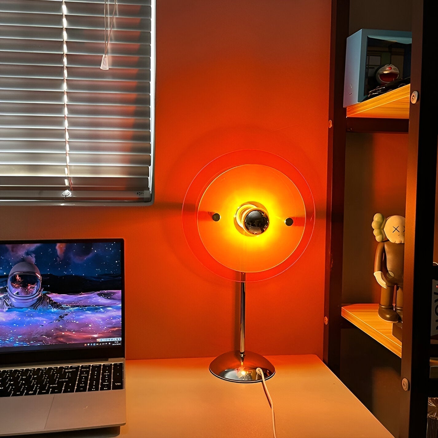 Sylinaea - Retro LED tafellamp met schijfdesign