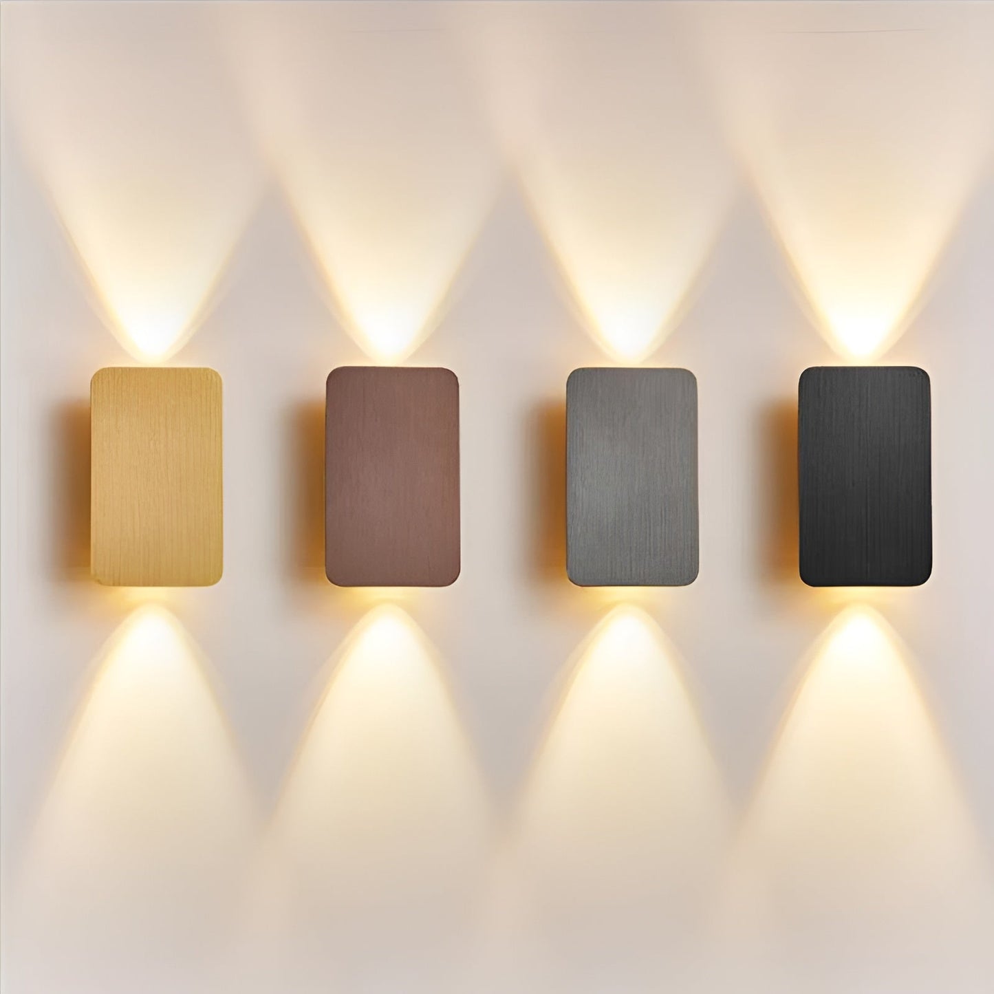 GlowForm Mini | Rechthoekige LED-wandlamp in minimalistische stijl voor warme sfeer