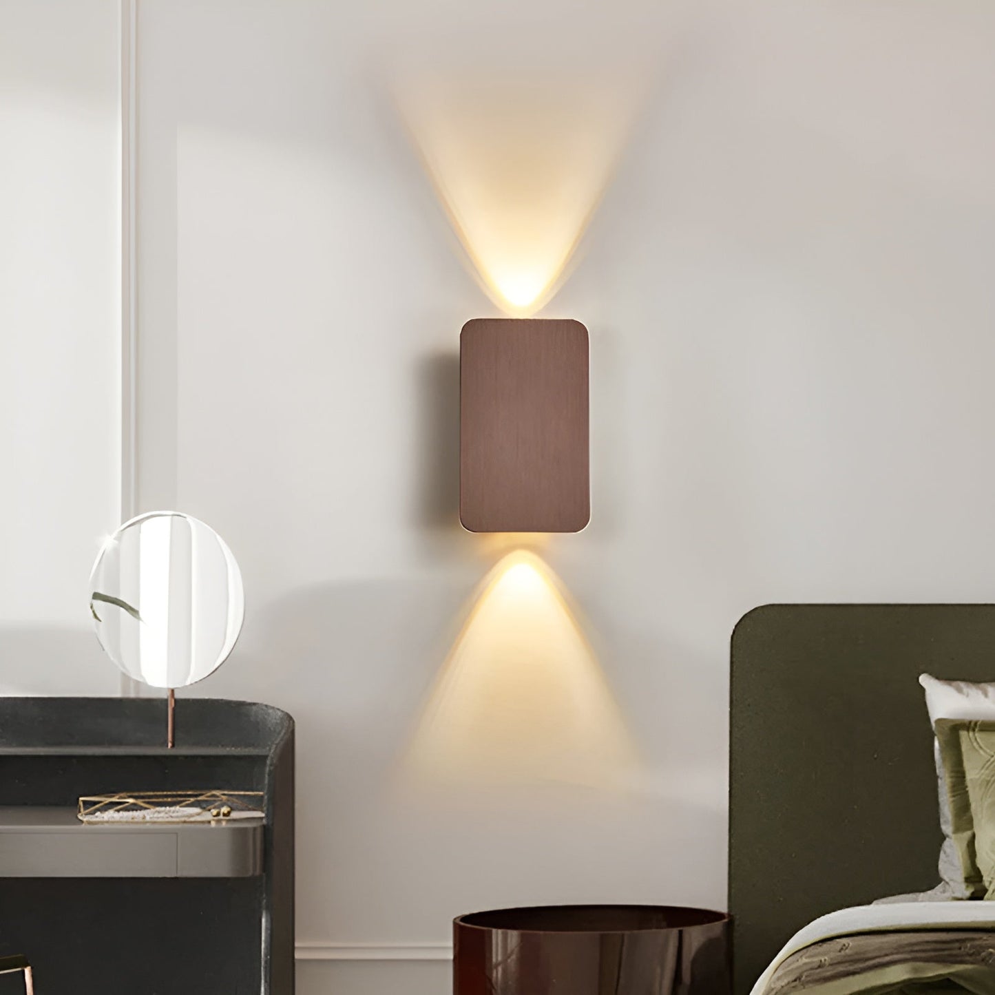 GlowForm Mini | Rechthoekige LED-wandlamp in minimalistische stijl voor warme sfeer