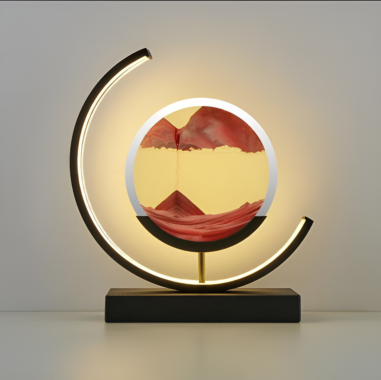 Sand Glow Lamp | App- & Remote Control | Dimbaar met 3 Lichtkleuren | Rustgevende Zandstroom