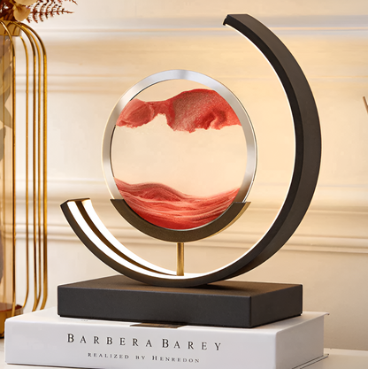 Sand Glow Lamp | App- & Remote Control | Dimbaar met 3 Lichtkleuren | Rustgevende Zandstroom