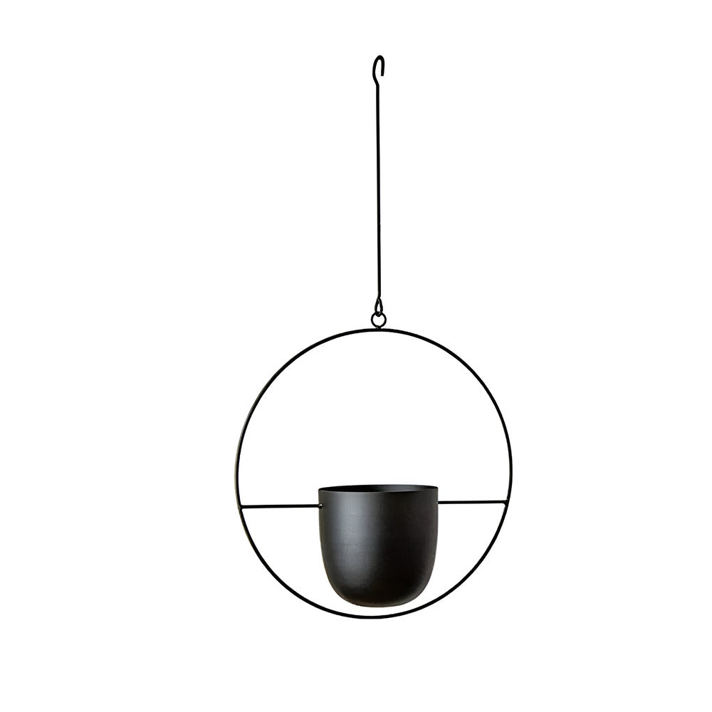 Hangbloempot | Minimalistisch Modern Design | Ruimtebesparend Plantenaccent | Ijzer