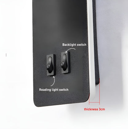 Minimalistische cilindervormige wandlamp | dubbele schakelaar | LED-licht van ijzer