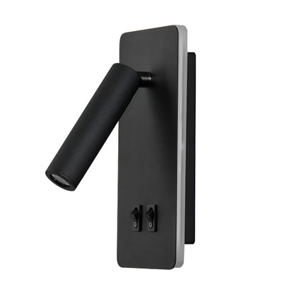 Minimalistische cilindervormige wandlamp | dubbele schakelaar | LED-licht van ijzer