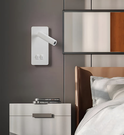 Minimalistische cilindervormige wandlamp | dubbele schakelaar | LED-licht van ijzer