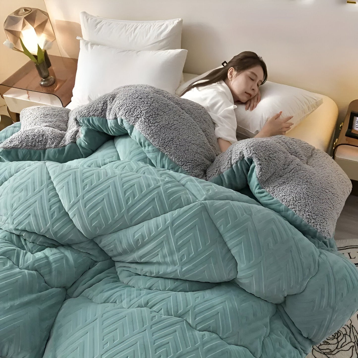 Luxe Vierseizoenen Dekbed met Pluchegevoel | Ademend & Warm | Comfortabel Dekbed voor Alle Seizoenen