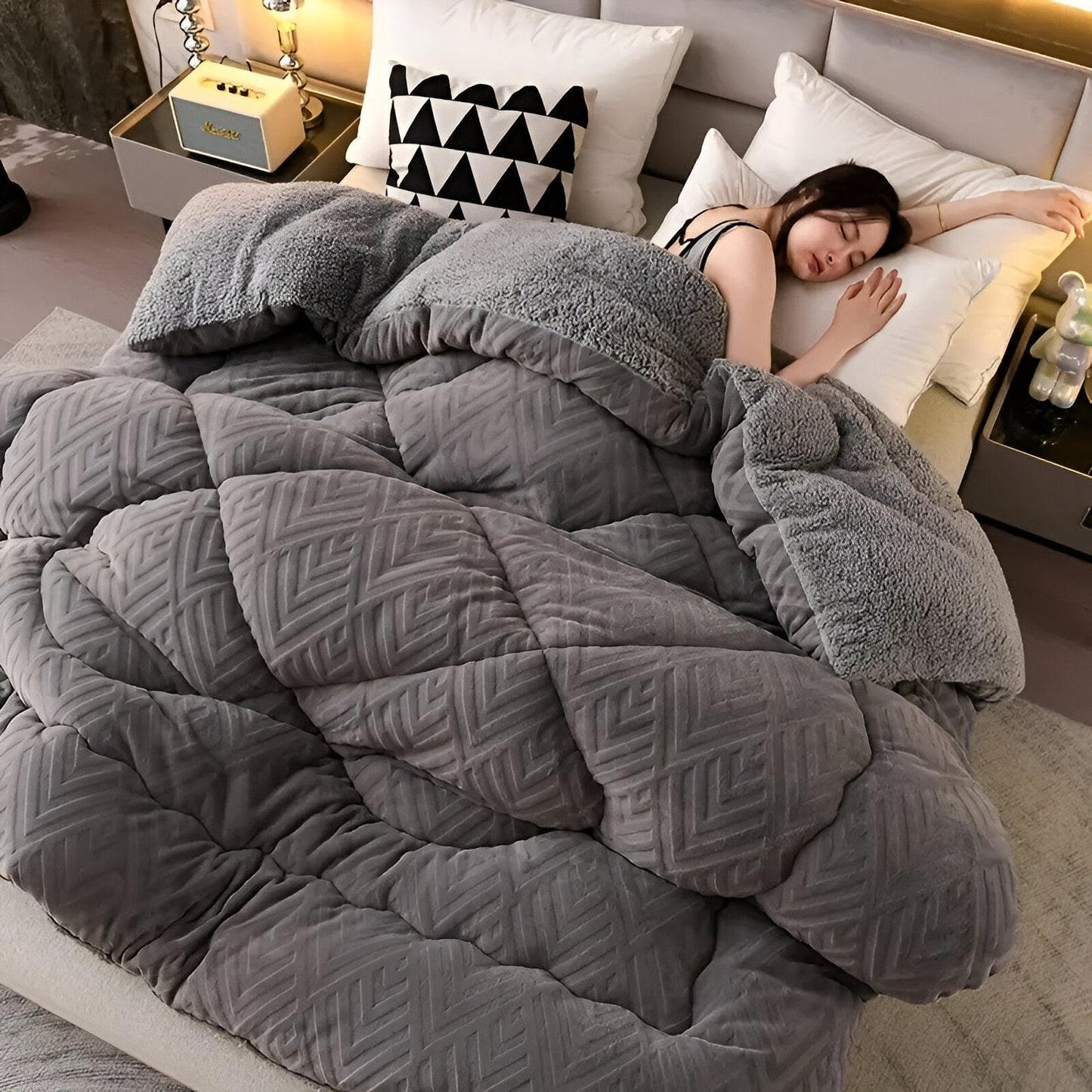 Luxe Vierseizoenen Dekbed met Pluchegevoel | Ademend & Warm | Comfortabel Dekbed voor Alle Seizoenen