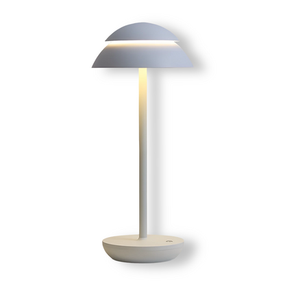 UmbraGlow Slim | Draadloze LED-tafellamp met kap in minimalistisch design