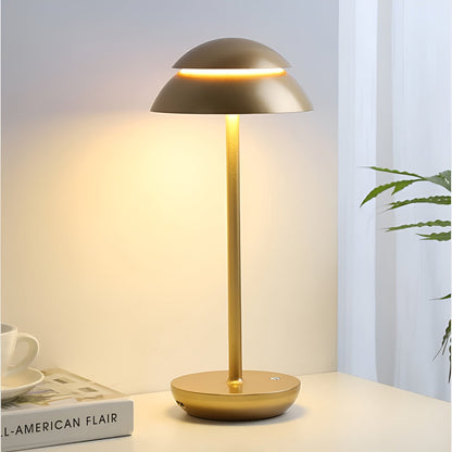 UmbraGlow Slim | Draadloze LED-tafellamp met kap in minimalistisch design
