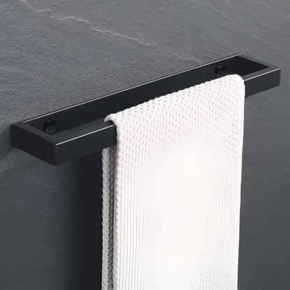 UniBlack handdoekhouder roestvrij staal – wandmontage handdoekstang 20cm & 40cm