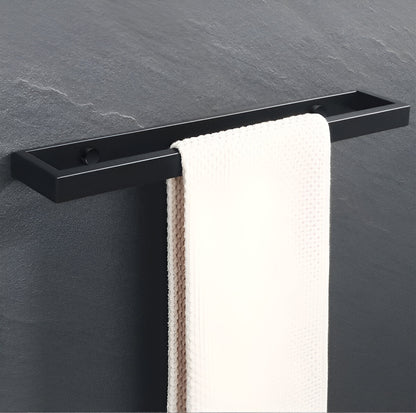 UniBlack handdoekhouder roestvrij staal – wandmontage handdoekstang 20cm & 40cm