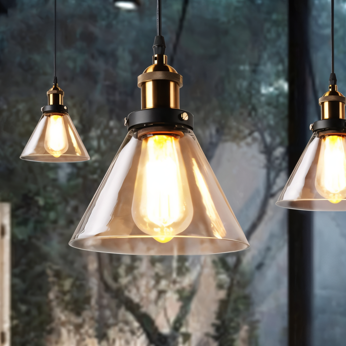 VintaLoft – Elegante rookglas hanglamp in vintage loft ontwerp