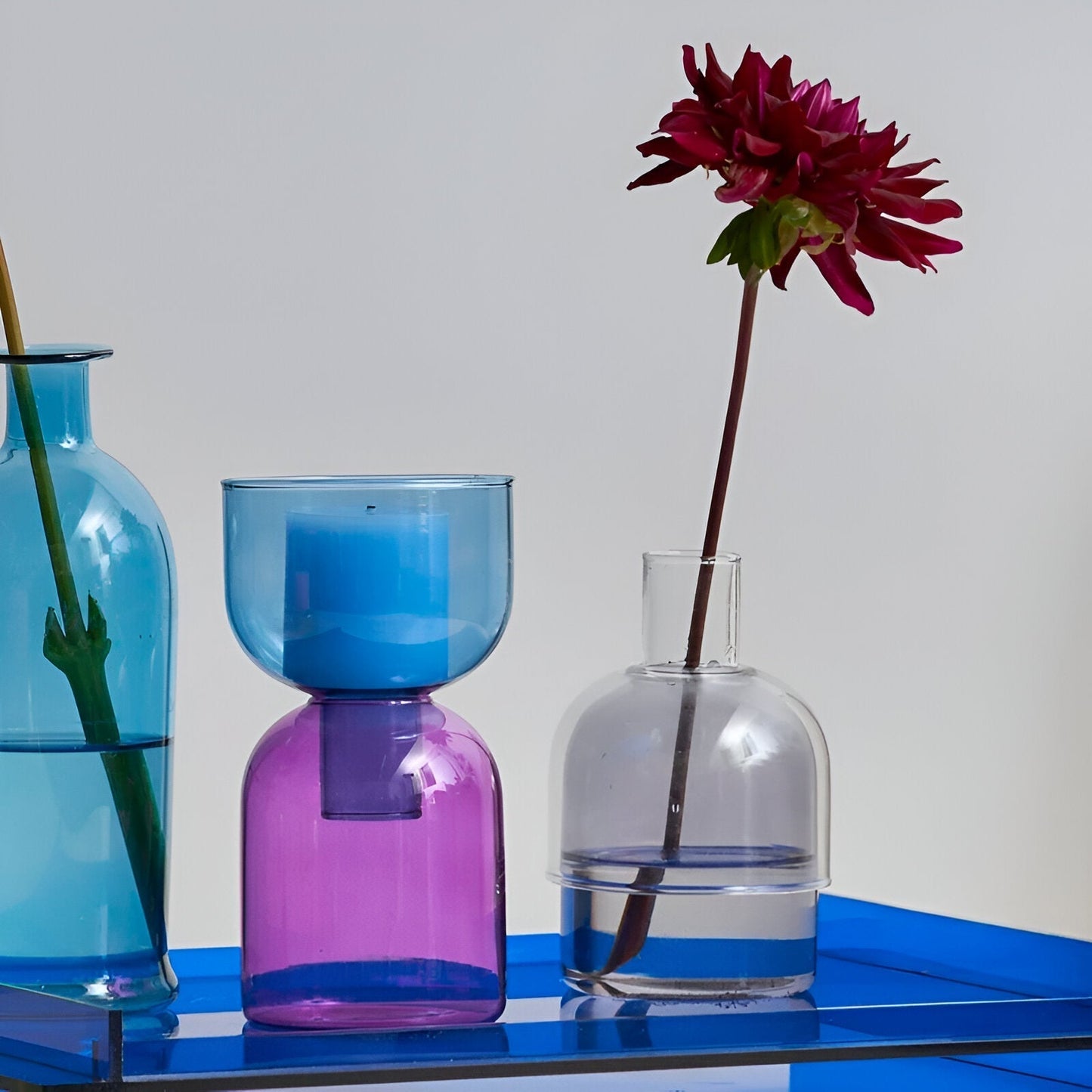 Moderne kandelaar in cilindervorm – multifunctioneel als vaas of decoratie van keramiek