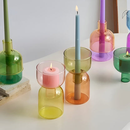 Moderne kandelaar in cilindervorm – multifunctioneel als vaas of decoratie van keramiek