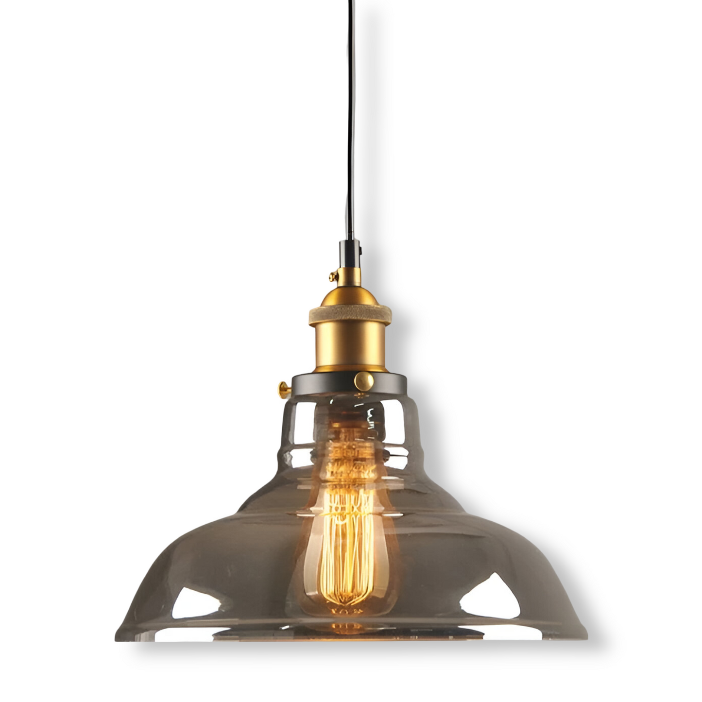 VintaLoft – Elegante rookglas hanglamp in vintage loft ontwerp
