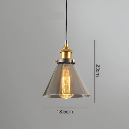 VintaLoft – Elegante rookglas hanglamp in vintage loft ontwerp