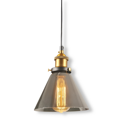 VintaLoft – Elegante rookglas hanglamp in vintage loft ontwerp