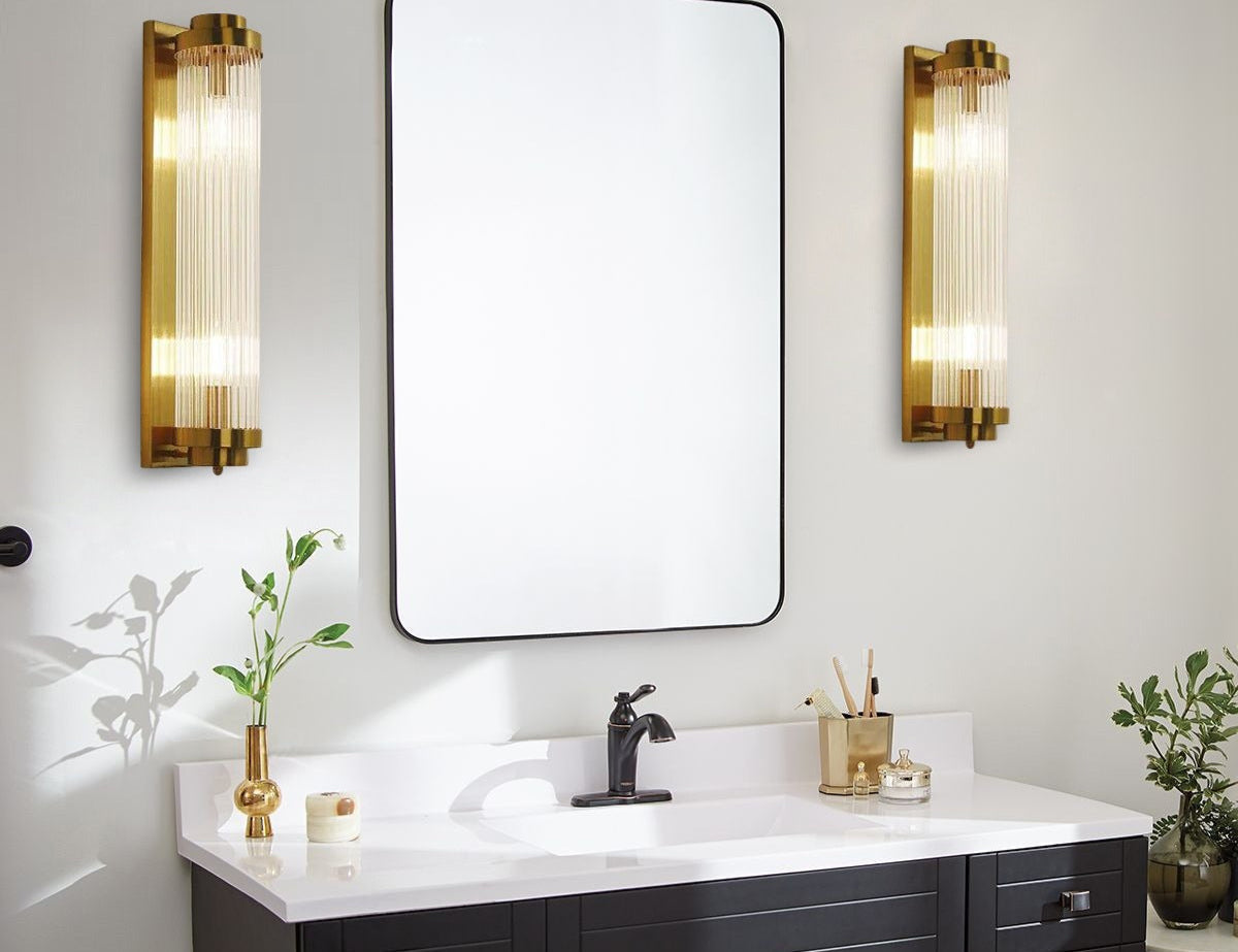 Kristall wandlamp goudglans – luxe wandlamp met kristallen en gouden afwerking