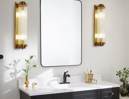 Kristall wandlamp goudglans – luxe wandlamp met kristallen en gouden afwerking