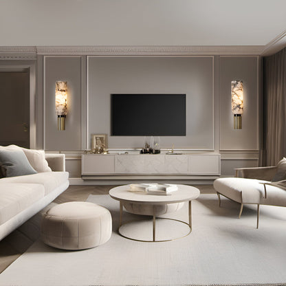 Luxe marmeren wandlamp – Elegant ontwerp met LED-licht voor stijlvolle woonruimtes