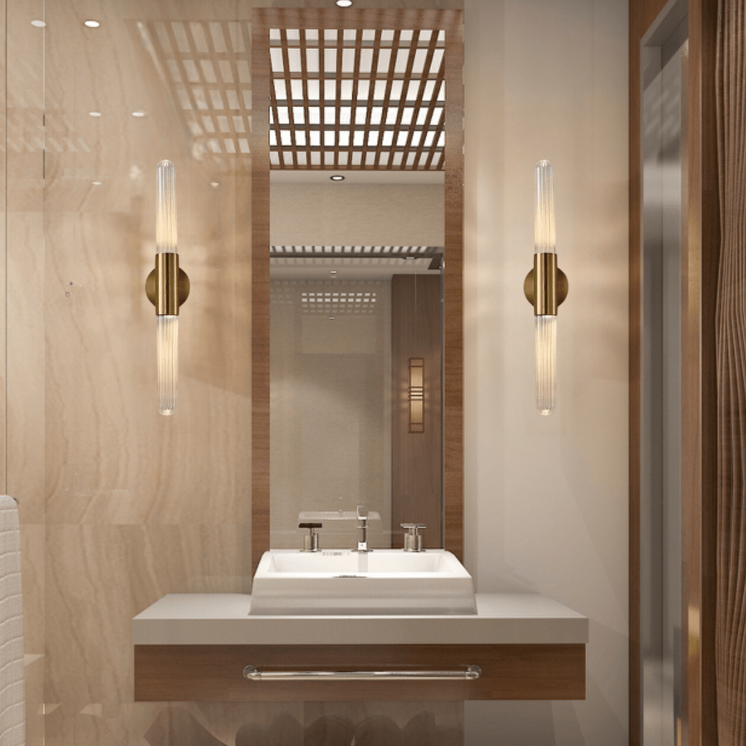 Moderne glas-staaf-wandlamp – elegant LED-ontwerp voor woonkamer, slaapkamer & hal