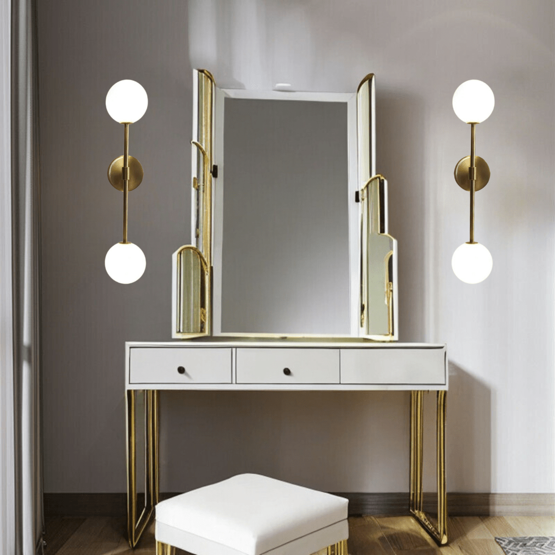 Ronde melkglas-LED-wandlamp – Minimalistische wandlamp met zacht licht