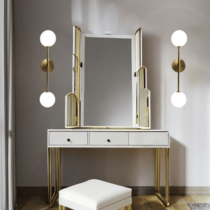 Ronde melkglas-LED-wandlamp – Minimalistische wandlamp met zacht licht