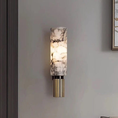 Luxe marmeren wandlamp – Elegant ontwerp met LED-licht voor stijlvolle woonruimtes