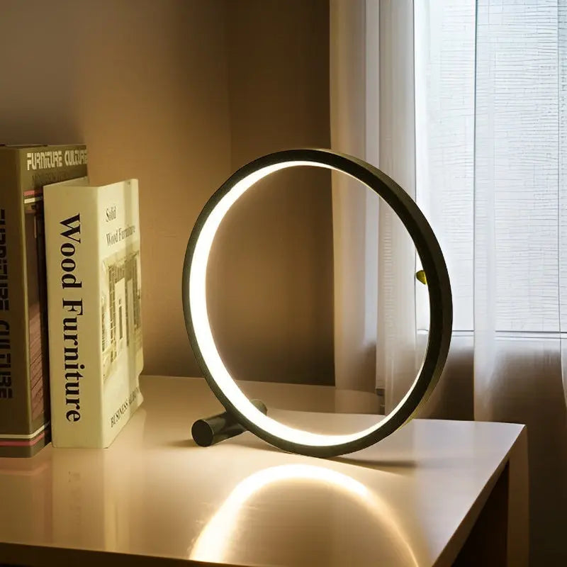 Nuvéa Halo | USB-C LED-bureaulamp met dimmer & rond ontwerp