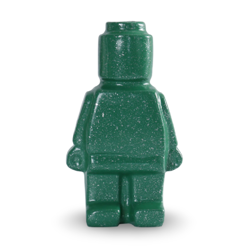 Plantenpot Robotdesign | Speels Gemetseld Ornament | Weerbestendig Hars | Decoratief Accent