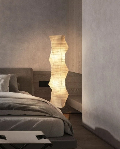 Yunari Flow | Japandi-vloerlamp van rijstpapier