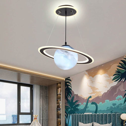 Stellumo Orbit | LED-hanglamp in fantasierijk planeetontwerp voor kinderkamer