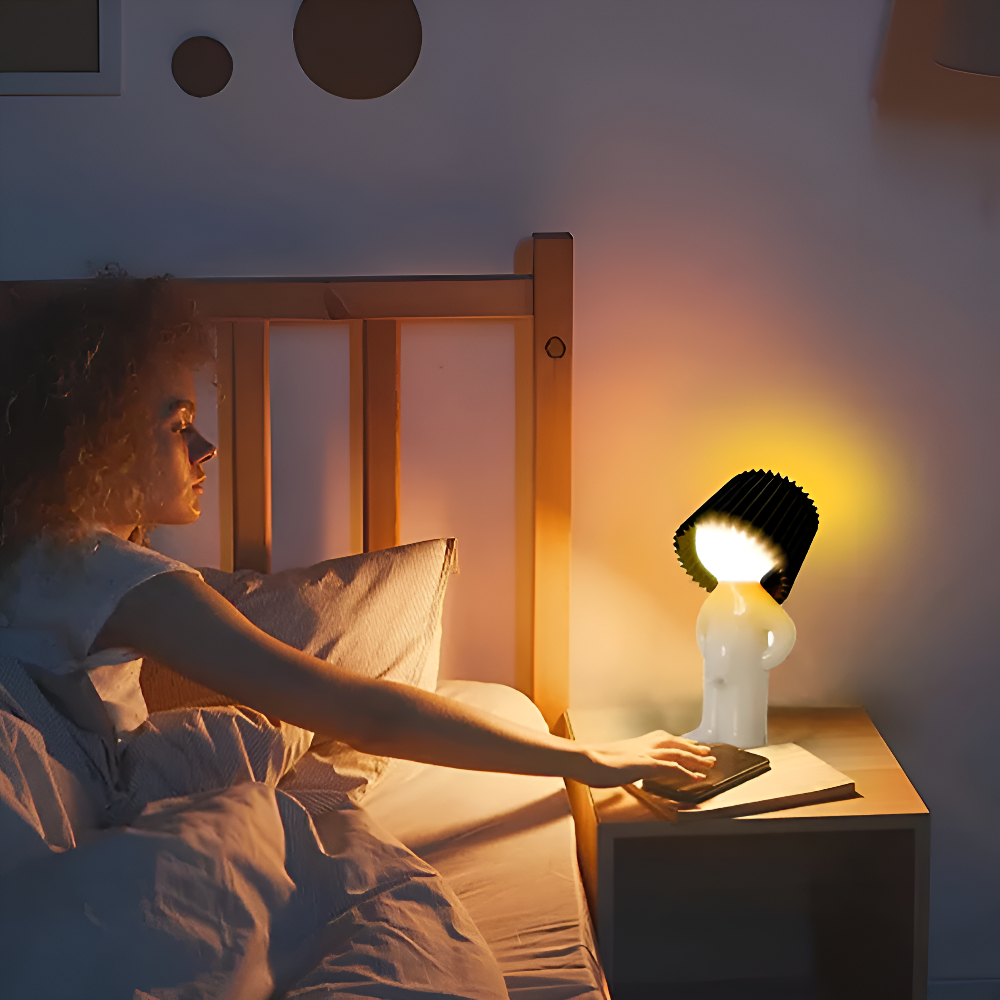 LumoPal Shy | LED-tafellamp in figuurvorm – dimbaar & decoratief