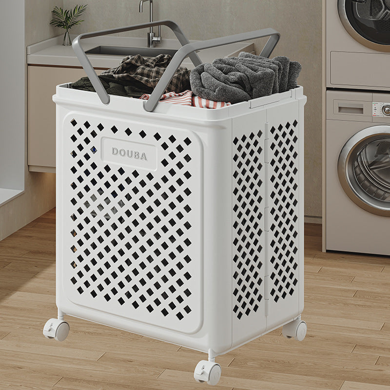 LaundroFlex | Opvouwbare wasmand met wieltjes, ruimtebesparend & mobiel