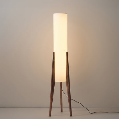 Lunara | Japandi massief houten vloerlamp met LED-licht