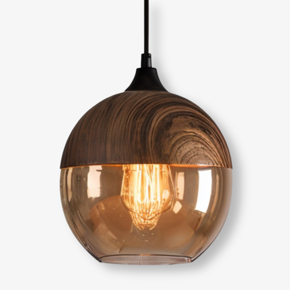 Nordic Gleam – Moderne retro glazen hanglamp in loftstijl